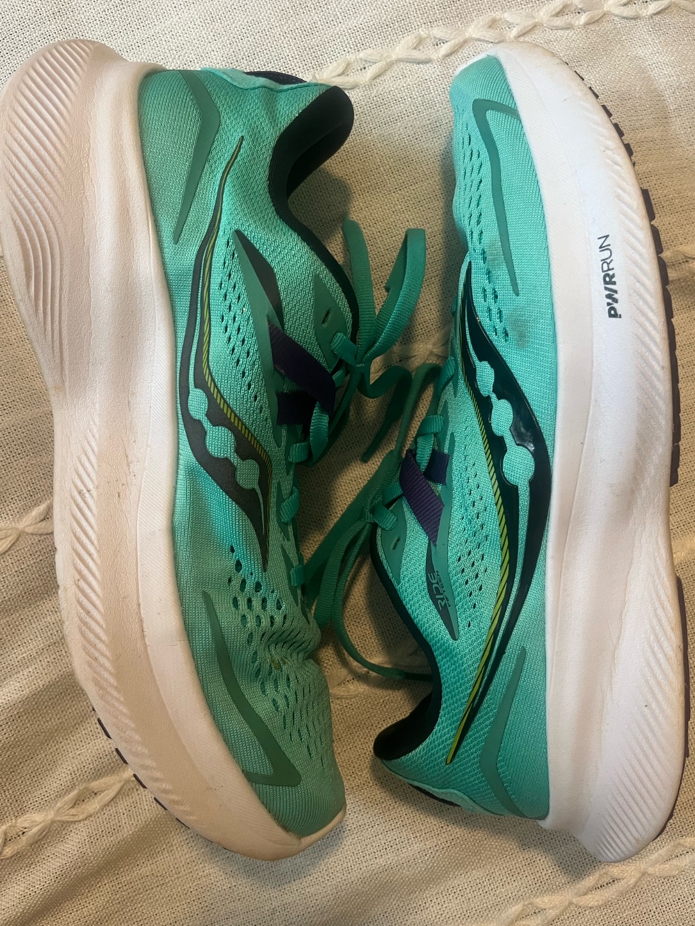 Saucony Ride 15 Athletic Running Shoes S10729-26 Cool Mint Women’s Sz 8.5